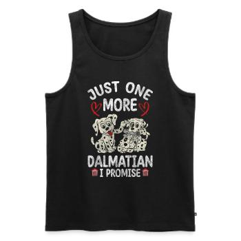 Dalmatian Dogs Points Dog Love - Men's Premium Organic Tank Top - black - Front - Michal (187cm)
