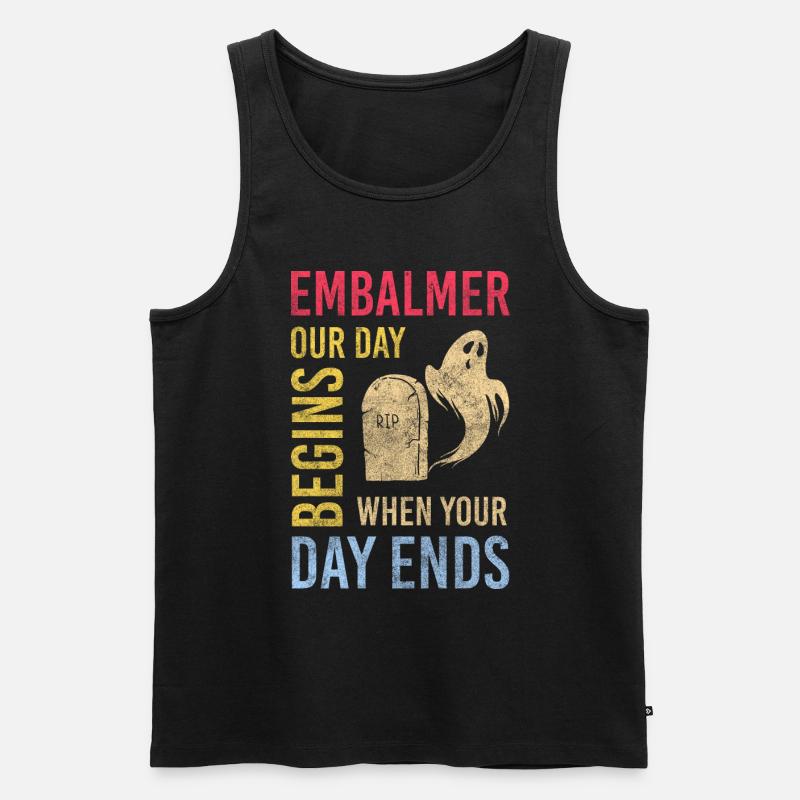 Bestatter Berufung - Männer Premium Bio Tank Top - Schwarz