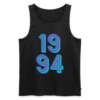 1994 Geburtsjahr | Farben änderbar - Männer Premium Bio Tank Top - Schwarz - Vorne - AI Model Male 178 light (178cm)