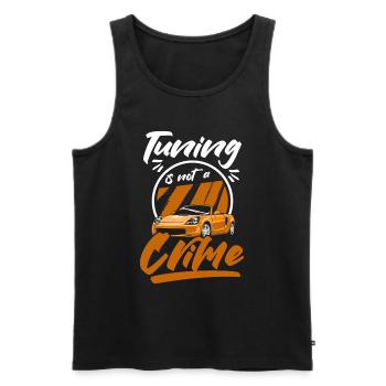 Tuner Cars - Men's Premium Organic Tank Top - black - Front - Michal (187cm)