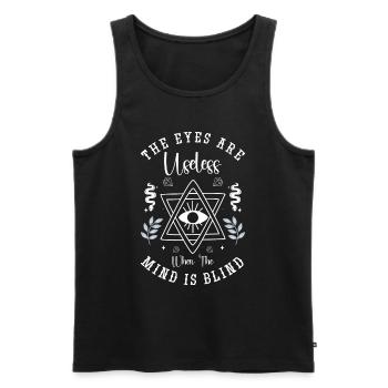 Traumfänger Indianer Esoterik - Männer Premium Bio Tank Top - Schwarz - Vorne - Michal (187cm)