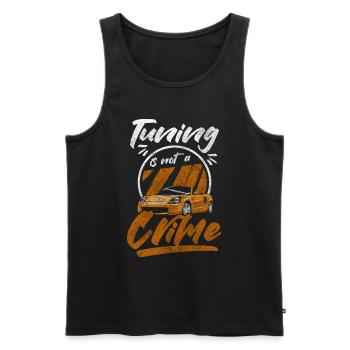 Tuning Carguy Show and Shine - Männer Premium Bio Tank Top - Schwarz - Vorne - AI Model Male 178 light (178cm)
