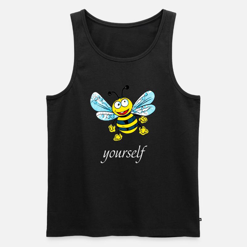 be (e) yourself - Männer Premium Bio Tank Top - Schwarz