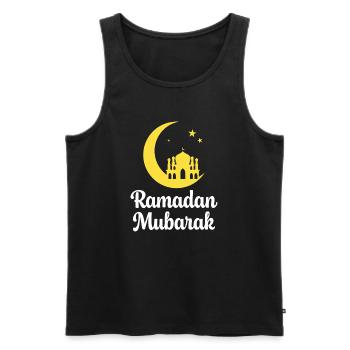 Ramadan Mourbarak - Débardeur bio Premium Homme - noir - Devant - Michal (187cm)