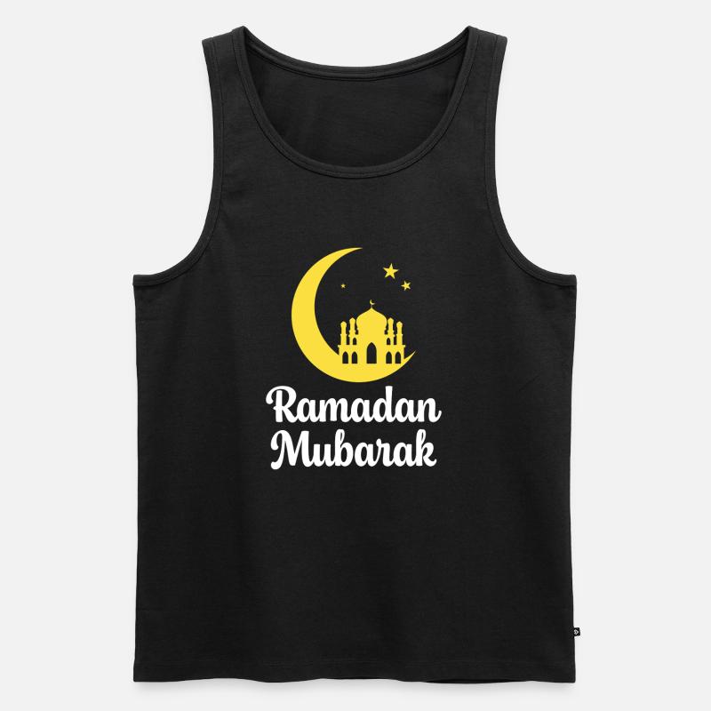Ramadan Murbarak - Männer Premium Bio Tank Top - Schwarz