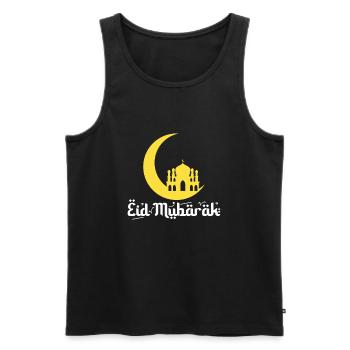 Aïd Moubarak - Débardeur bio Premium Homme - noir - Devant - AI Model Male 178 light (178cm)