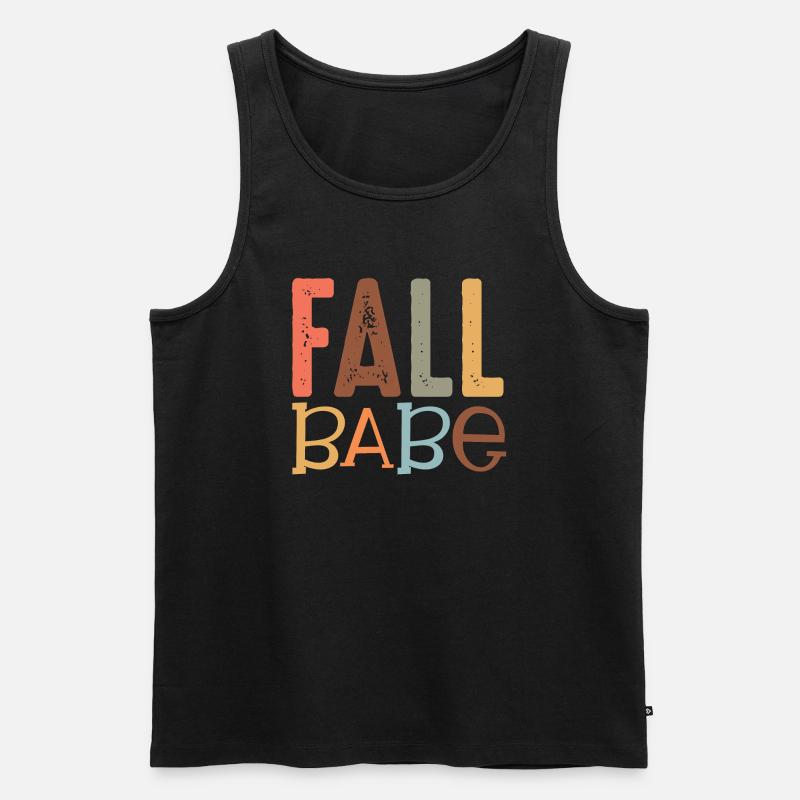 Herbst Babe - Männer Premium Bio Tank Top - Schwarz