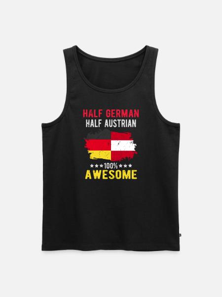 Half German Half Austrian - Men's Premium Organic Tank Top - black
