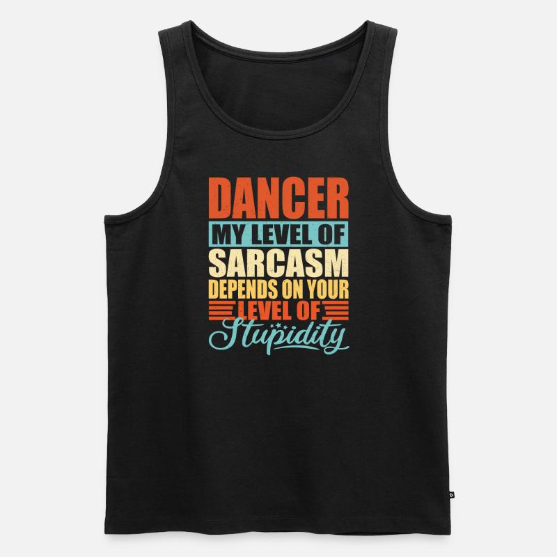 Danseur Danse Cadeau de Danse - Débardeur bio Premium Homme - noir
