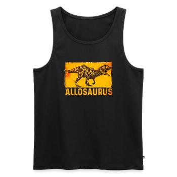 Allosaurus Dinosaurier - Männer Premium Bio Tank Top - Schwarz - Vorne - AI Model Male 178 light (178cm)