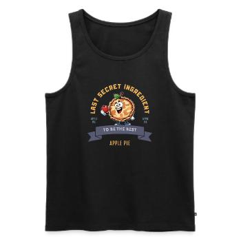 Homemade cake - Men's Premium Organic Tank Top - black - Front - Michal (187cm)