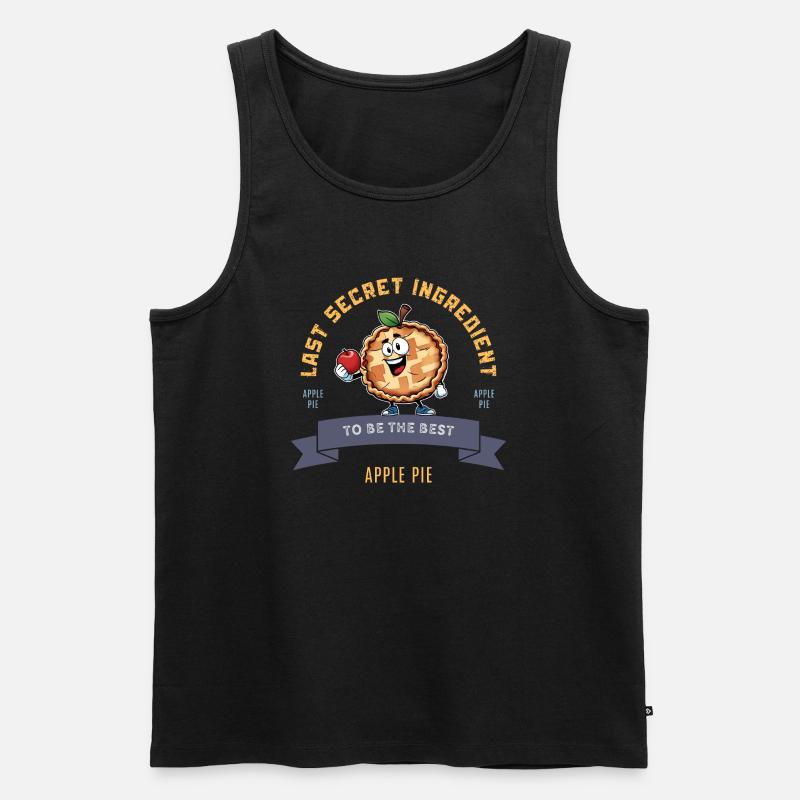 Hausgemachter Kuchen - Männer Premium Bio Tank Top - Schwarz