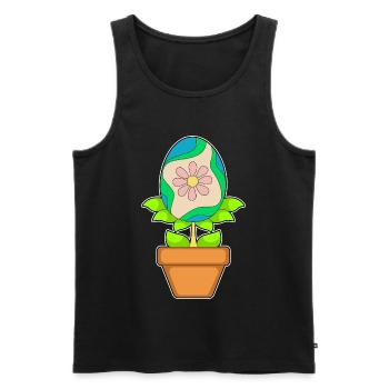 Plant Easter Easter Egg - Men's Premium Organic Tank Top - black - Front - Michal (187cm)