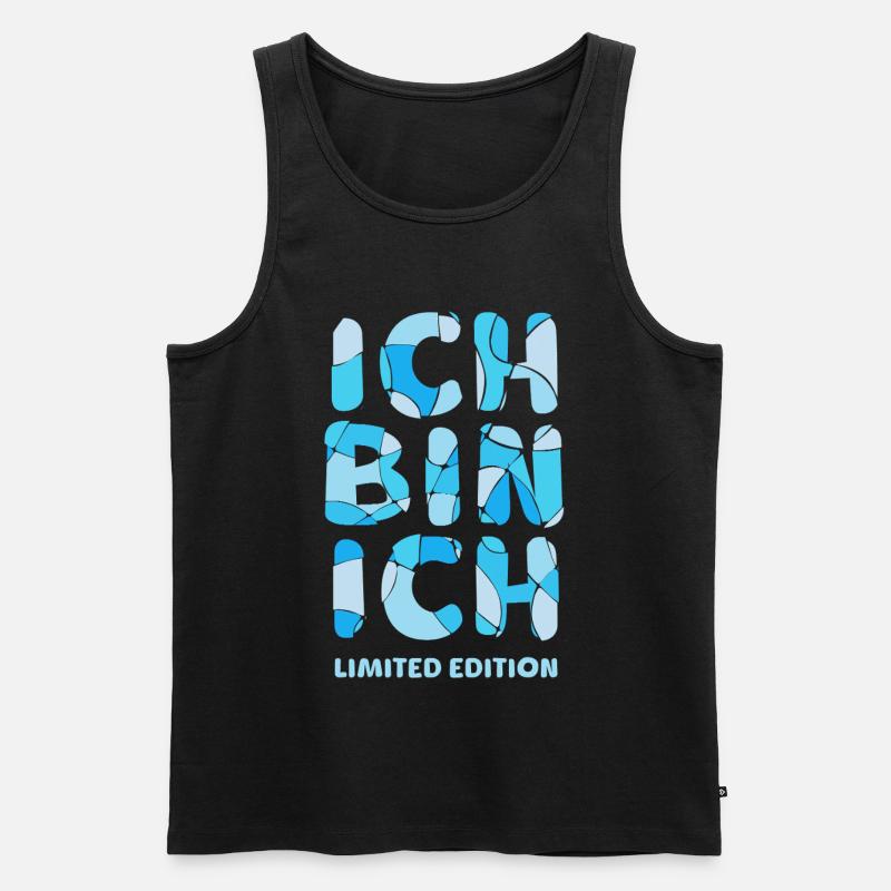 ICH BIN ICH - Limited Edition - Männer Premium Bio Tank Top - Schwarz