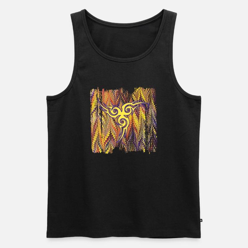 keltisches symbol 17 e 281 - Männer Premium Bio Tank Top - Schwarz