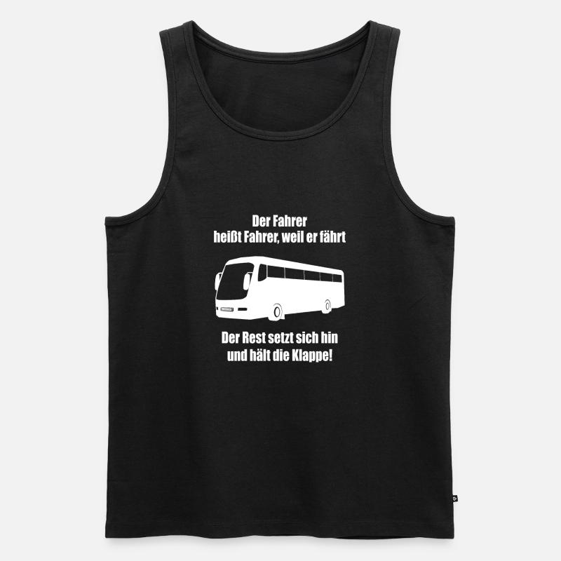 Busfahrer - Männer Premium Bio Tank Top - Schwarz