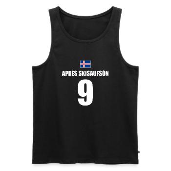 Apres Skisaufson Island Sauf Trikot Mallorca - Männer Premium Bio Tank Top - Schwarz - Vorne - Michal (187cm)