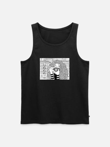 Photography - Men's Premium Organic Tank Top - black