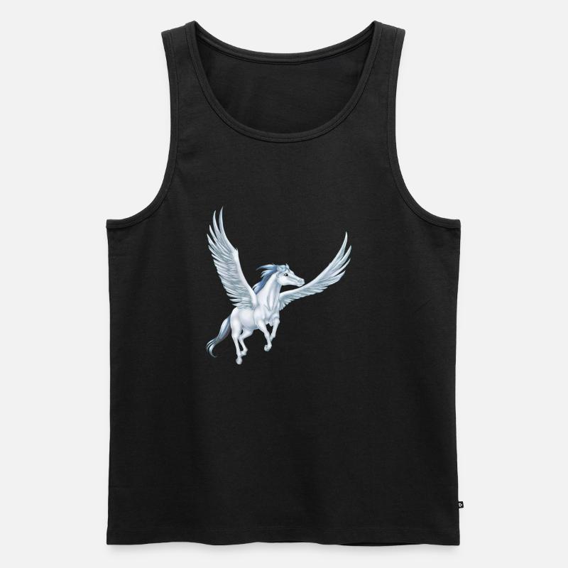 Pegasus 12 (Remake von 3) - Männer Premium Bio Tank Top - Schwarz