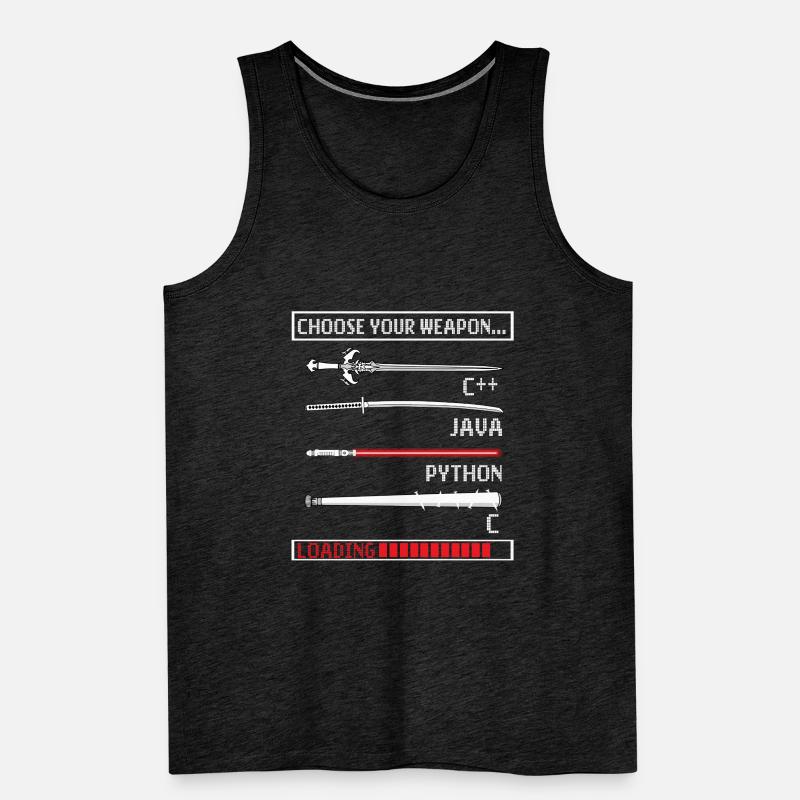 Programmers Gift Java C Programming Men's Premium Organic Tank Top