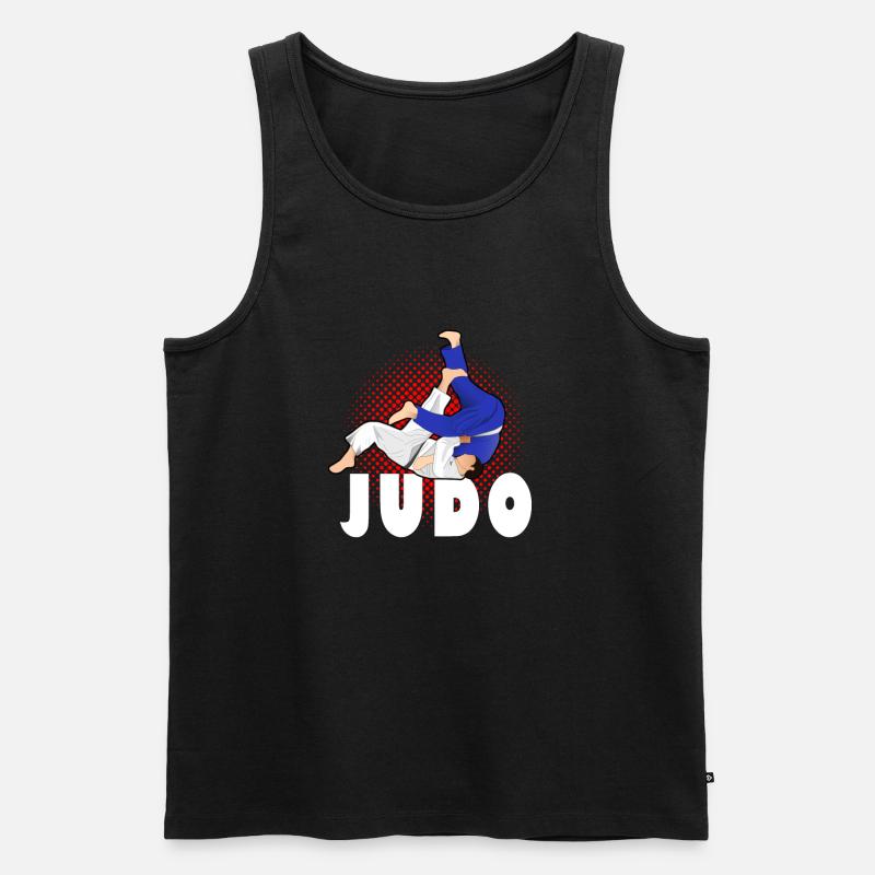 Judo - Männer Premium Bio Tank Top - Schwarz