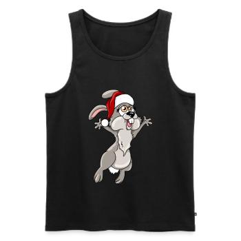 Sweet loves Christmas - Men's Premium Organic Tank Top - black - Front - AI Model Male 178 light (178cm)