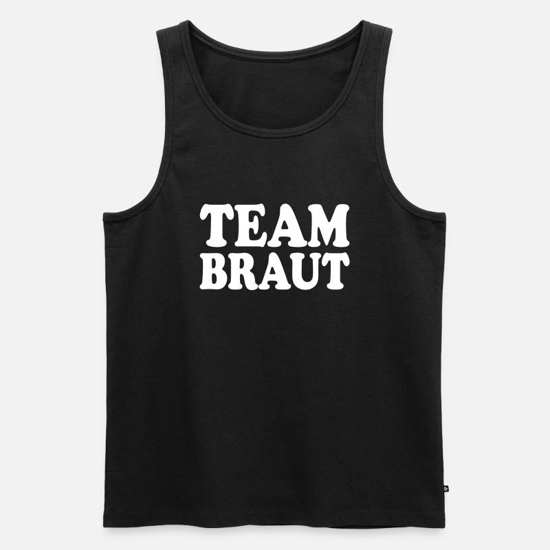 Team braut - Männer Premium Bio Tank Top - Schwarz