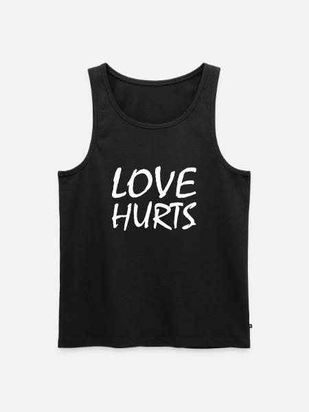 Love hurts - Men's Premium Organic Tank Top - black