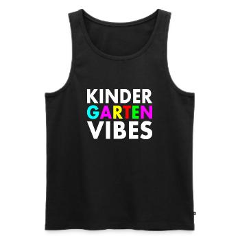 kindergarten vibes - Débardeur bio Premium Homme - noir - Devant - Michal (187cm)