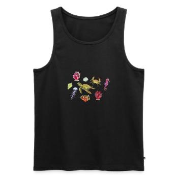 Crustacean Core Crustacean Shirt Gift - Men's Premium Organic Tank Top - black - Front - AI Model Male 178 light (178cm)