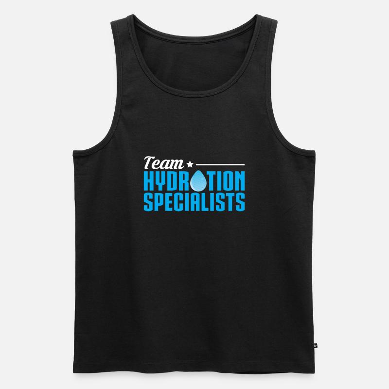 Team Hydration Specialists - Männer Premium Bio Tank Top - Schwarz