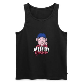 Allergy Season Shirt Gift - Men's Premium Organic Tank Top - black - Front - AI Model Male 178 light (178cm)