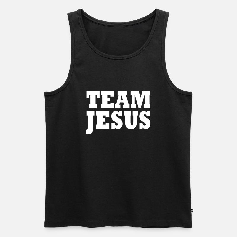 Team jesus - Männer Premium Bio Tank Top - Schwarz