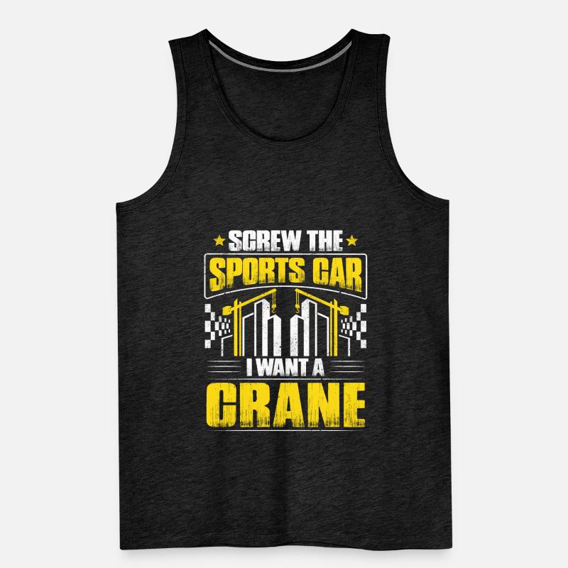 Kranführer Kranfahrer Kran Crane Operator Men's Premium Organic Tank Top