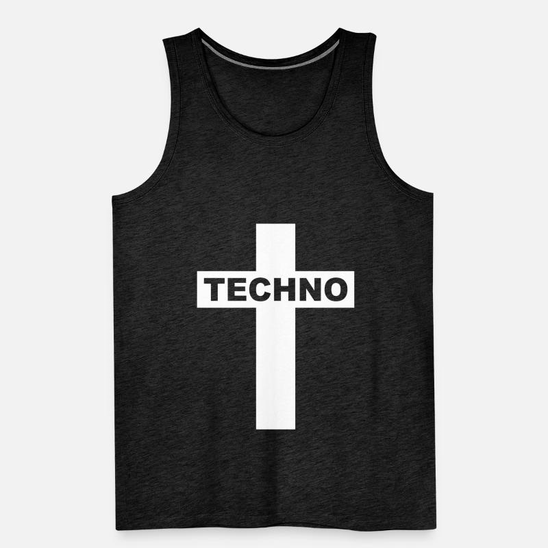 Techno - Techno music - Techno Religion - Geschenk Männer Premium Bio Tank Top