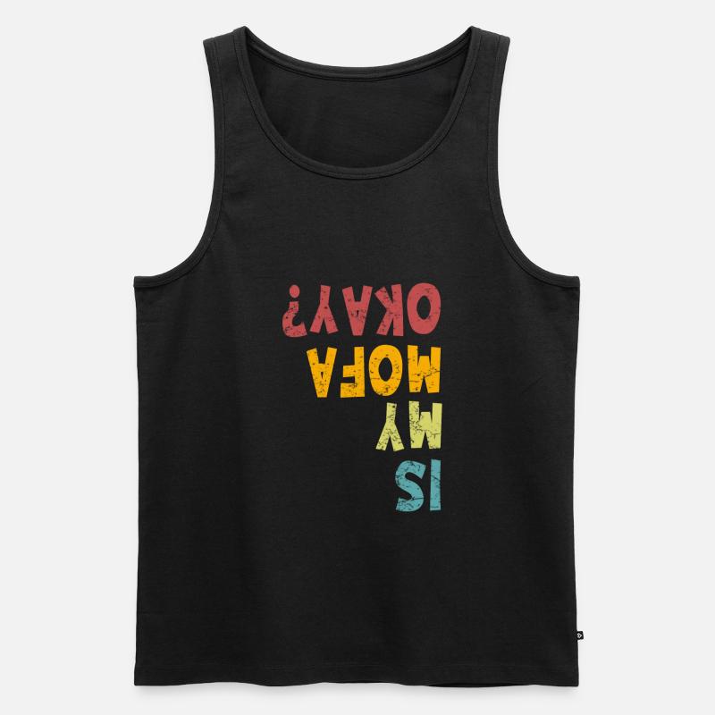 Mofa Geschenkidee - Männer Premium Bio Tank Top - Schwarz