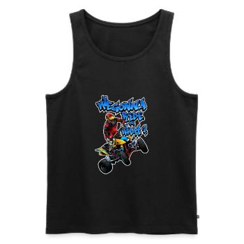 ATV - We Gonna Ride Or What? - Men's Premium Organic Tank Top - black - Front - Michal (187cm)