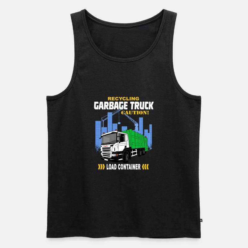 Müllauto - Müllfahrzeug - Männer Premium Bio Tank Top - undefined