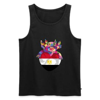 Ägypten Flagge Hurghada Afrika Ägyptische Fahne - Männer Premium Bio Tank Top - Schwarz - Vorne - AI Model Male 178 light (178cm)