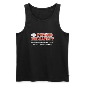 Physiotherapeut Physiotherapeut Physio Geschenk - Männer Premium Bio Tank Top - Schwarz - Vorne - AI Model Male 178 light (178cm)