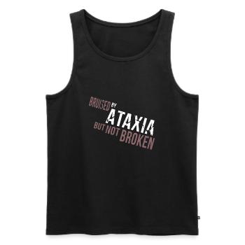 Bruised Not Broken - Men's Premium Organic Tank Top - black - Front - Michal (187cm)