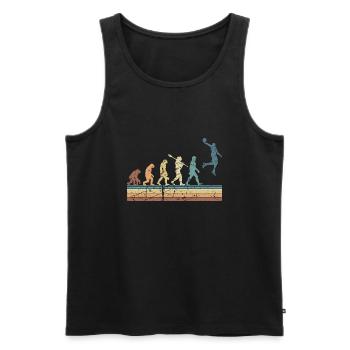 Basketball Sports Evolution for BBall Lovers Dunk - Men's Premium Organic Tank Top - black - Front - Michal (187cm)