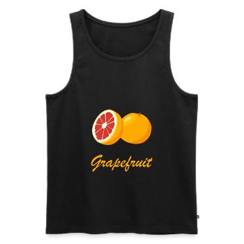 Grapefruit Zitrusfrüchte gesund Saft Geschenkidee - Männer Premium Bio Tank Top - Schwarz - Vorne - AI Model Male 178 light (178cm)