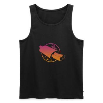 Auto Tuning Auspuff retro Geschenkidee - Männer Premium Bio Tank Top - Schwarz - Vorne - AI Model Male 178 light (178cm)