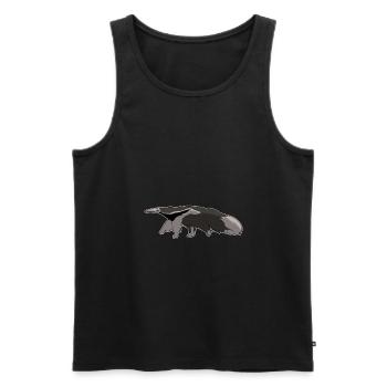 Ameisenbär Urwald comic kawaii Geschenkidee - Männer Premium Bio Tank Top - Schwarz - Vorne - Michal (187cm)