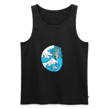 Meerjungfrau Seejungfrau Nixe Märchen - Männer Premium Bio Tank Top - Schwarz - Vorne - Michal (187cm)