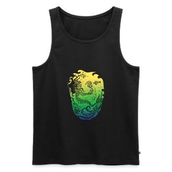 Meerjungfrau Seejungfrau Nixe Märchen - Männer Premium Bio Tank Top - Schwarz - Vorne - Michal (187cm)