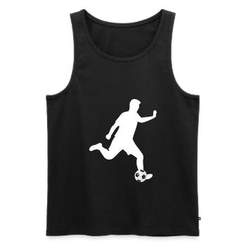 Footballeurs footballeurs - Débardeur bio Premium Homme - noir - Devant - Michal (187cm)