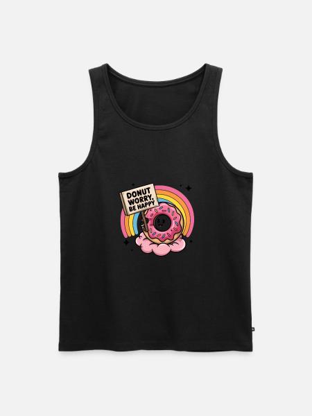 Donut worry be happy - Men's Premium Organic Tank Top -