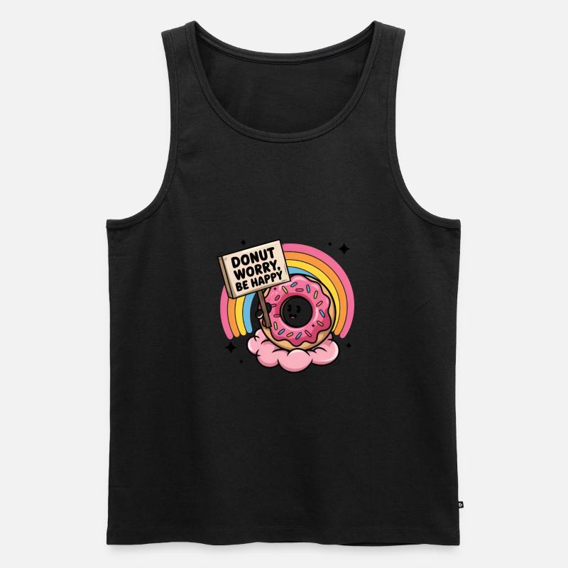 Donut-Sorge, sei glücklich - Männer Premium Bio Tank Top - undefined